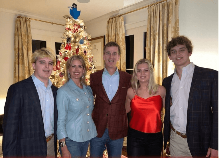 Ellen Heidingsfelder with Cooper Manning and their children, representing the unseen strength behind the Manning dynasty.
