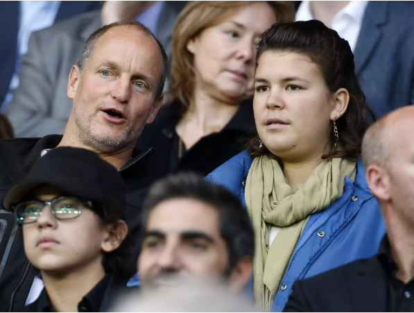Makani Harrelson with Woody Harrelson at the Academy Awards