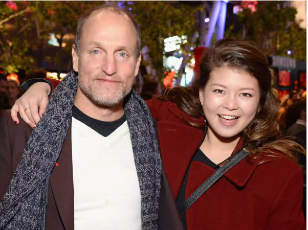 Woody Harrelson family photo – Deni, Zoe, and Makani Harrelson