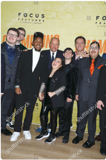 Makani Harrelson with Woody Harrelson at the Academy Awards
