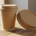 pappedeckel cardboard beer coasters on a wooden table