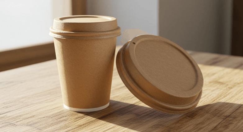 Hypappedeckel cardboard beer coasters on a wooden table