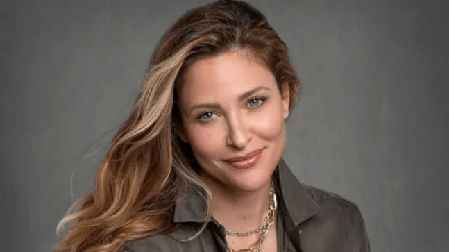 Jill Wagner with co-star on set of Special Ops Lioness
