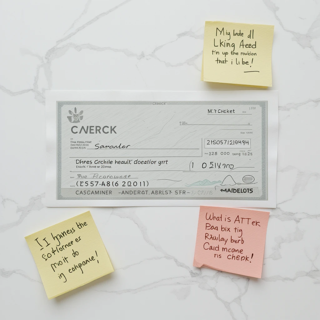 Comparison of single and duplicate checks in an open checkbook.