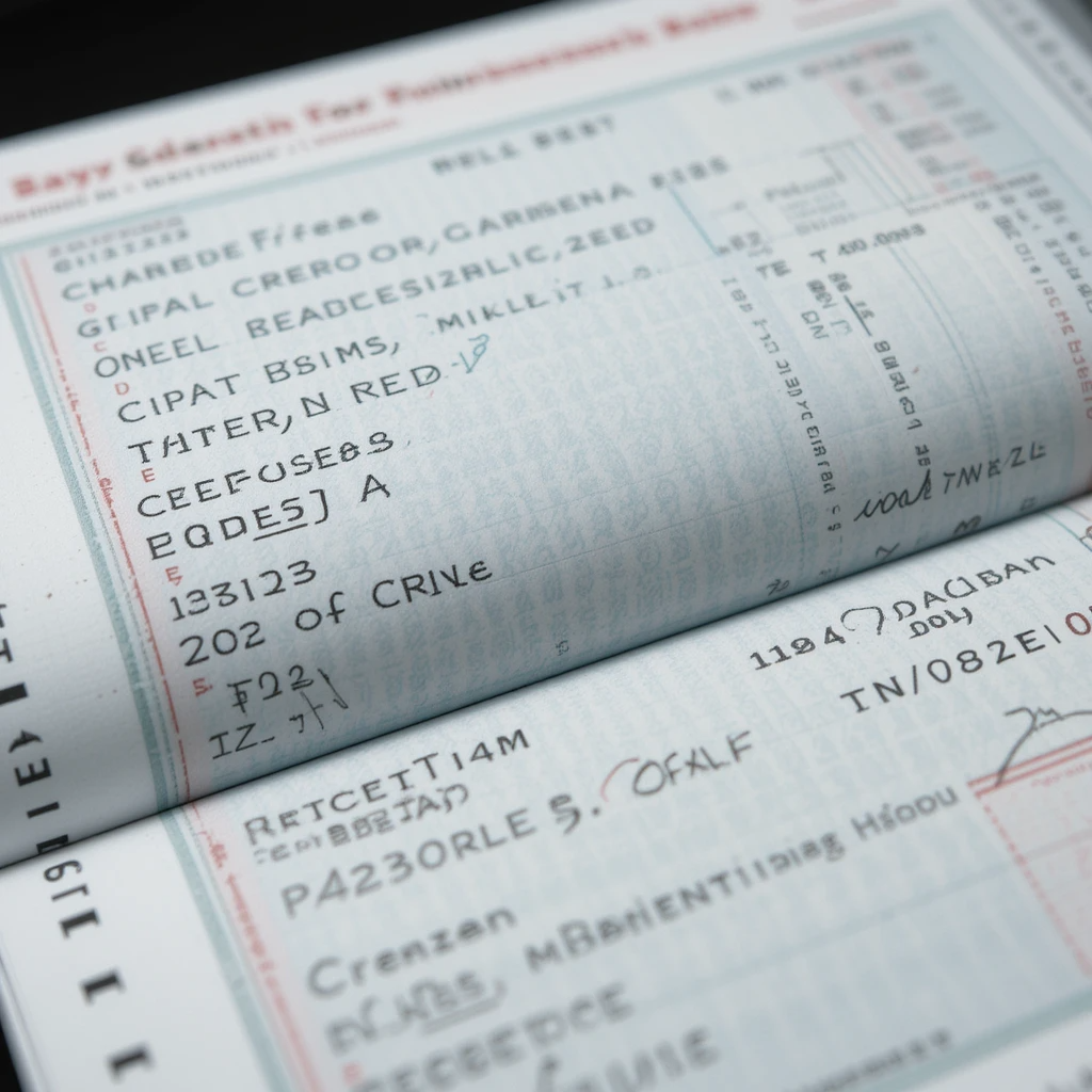 Comparison of single and duplicate checks in an open checkbook.